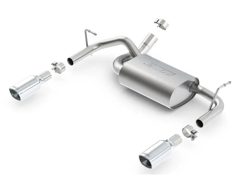 Borla 12-16 Jeep Wrangler 3.6L At/Mt 4Wd Single Split Rr Exit Touring Exhaust (Rear Section Only) 1