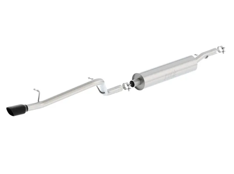 Borla 12-16 Jeep Wrangler V6 4Wd Dirt Sport Cat-Back 2.5In Single Square Rolled Angle Cut Rear 1