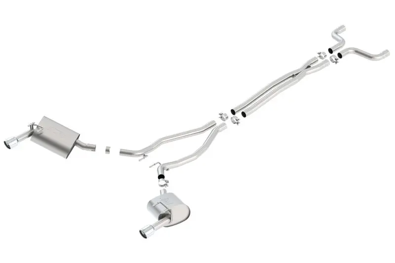 Borla 14-15 Camaro 3.6L V6 Single Split Rear Exit Touring Catback Exhaust 1