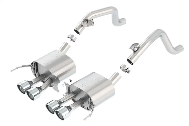 Borla 14-15 Chevy Corvette C7 W/O Afm W/O Npp Atak Rear Section Exhaust Quad Rd Rl Tips 1