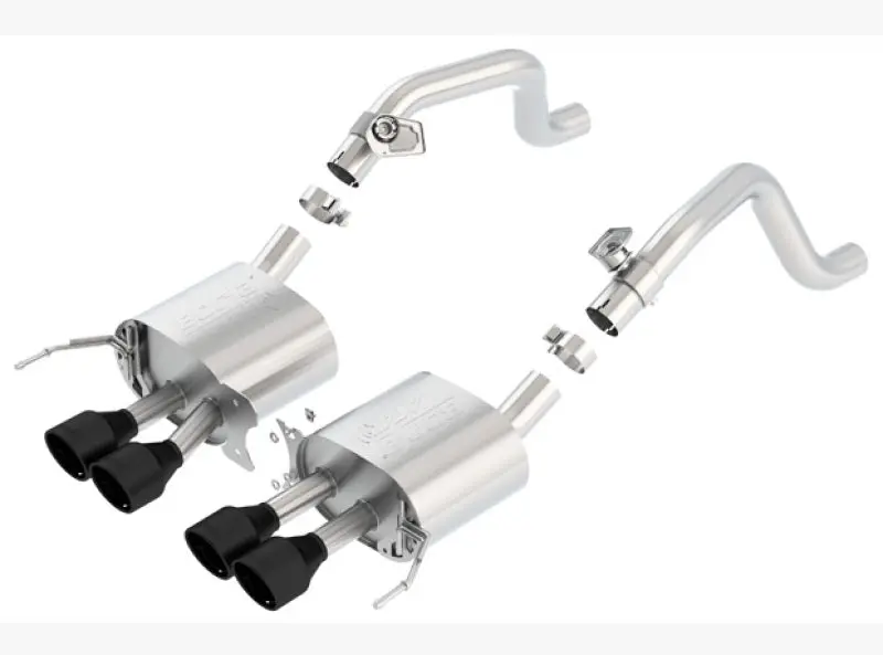 Borla 14-17 C7 Corvette Stingray Axle-Back Atak Exhaust 2.75In To Muffler Dual 2.0In Out 4.25In Tip 1