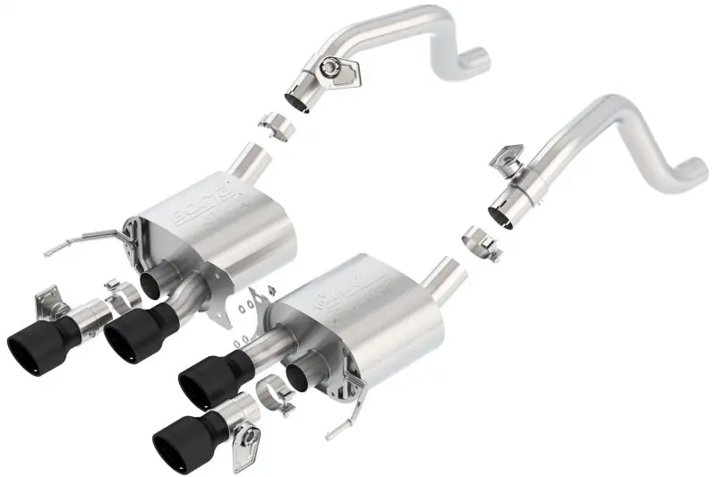 Borla 14-18 C7 Corvette Stingray Axle-Back Atak Exhaust 2.75In To Muffler Dual 2.75In Out 4.25In Tip 1