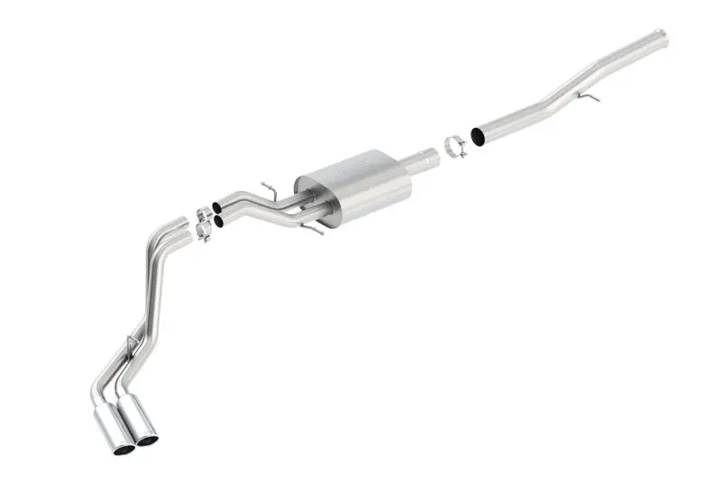 Borla 14 Silv/Sierra 1500 Ec Std/Cc Short 143.5In Wb Atak Dual Rolled Side Exit Cat-Back Exhaust 1