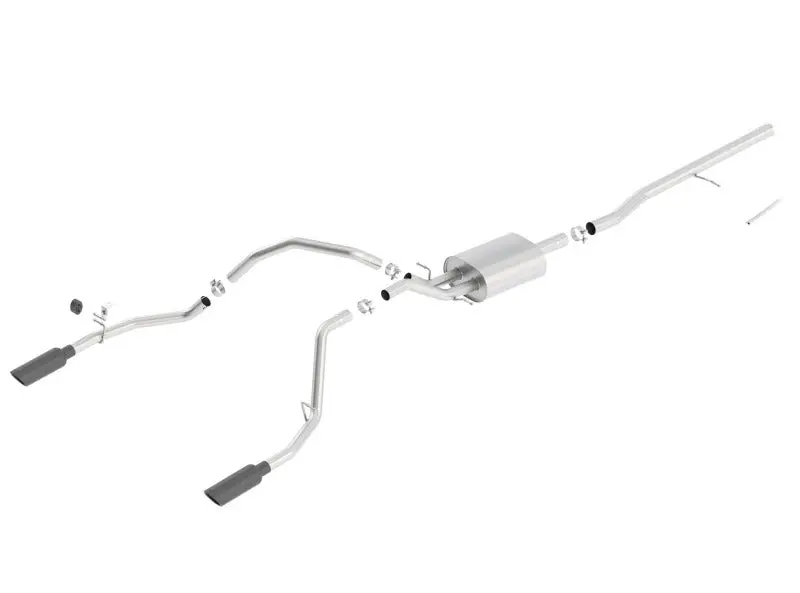 Borla 14 Silv/Sierra C/B Exh Atak 1500 5.3L V8 At/Mt 2&4Wd Ext Cab (78.7) Wb - Black Chrome 2