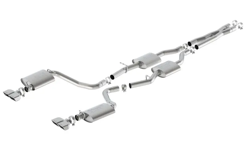 Borla 15-16 Dodge Challenger R/T 5.7L Dual Rectangle Angle Cut Dual Split Rear Exit S-Type Exhaust 2