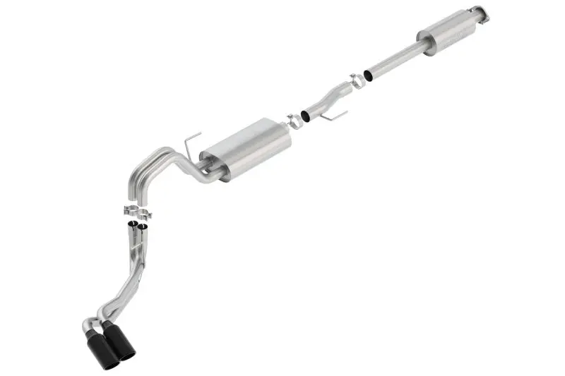 Borla 15-17 F-150 2.7L/ 3.5L Ecoboost/ 5.0L V8 4In. Tip Side Exit S-Type Exhaust Black Chrome 1