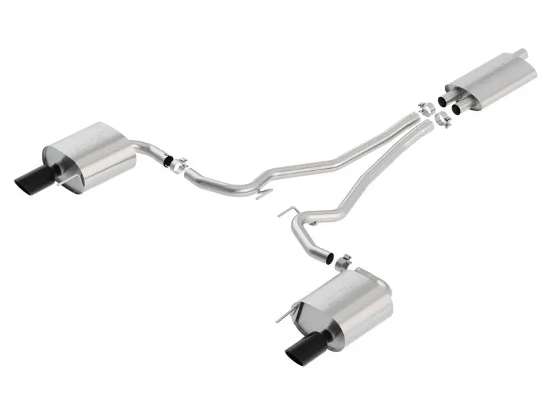 Borla 15-17 Ford Mustang Ecoboost 2.3L Ec-Type Cat Back Single Round 4.0In Od 9.5In L Tips Exhaust 1