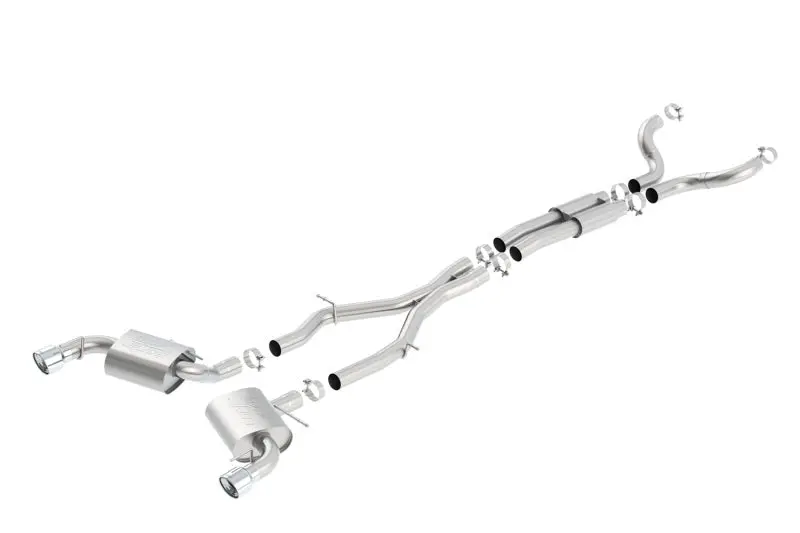 Borla 16-17 Chevy Camaro Ss 6.2L Atak Catback Single Split Rear Exit Exhaust W/Single Tips 1