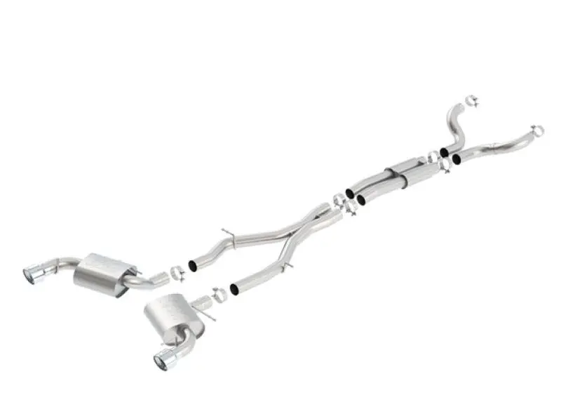 Borla 16-17 Chevy Camaro Ss 6.2L Atak Catback Single Split Rear Exit Exhaust W/Single Tips 2
