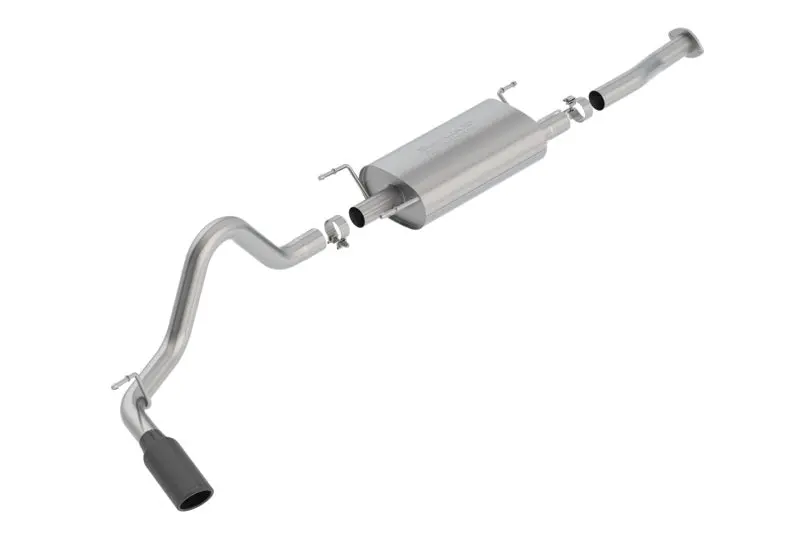 Borla 16-18 Toyota Tacoma 3.5L At 4Dr Cc Short Bed S-Type Ss Catback Exhaust - Black Chrome Tip 1