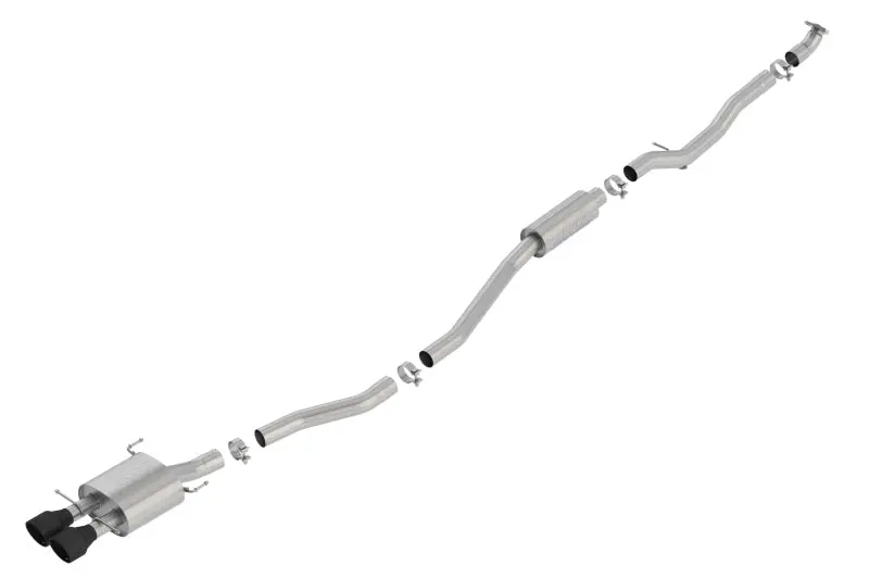 Borla 17-19 Honda Civic Si 1.5L Turbo Mt S-Type 2.75In Cat-Back Exhaust Ceramic Black Tip 1