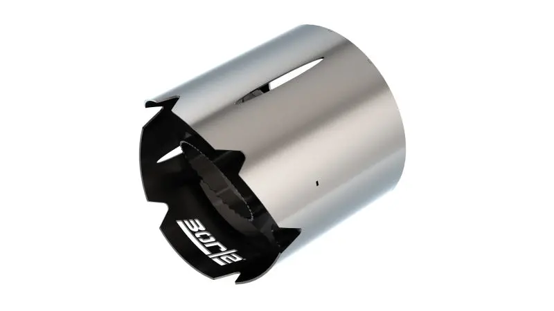 Borla 17-23 Can-Am Maverick X3 900Cc 3Cyl Turbo Brushed Stainless Exhaust Tip 1