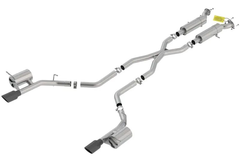 Borla 18-20 Dodge Durango Srt 6.2L V8 2.75In S-Type Ss Catback Exhaust W/ Blk Chrome Tips 1