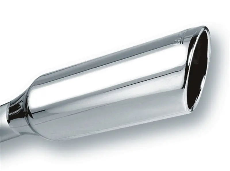 Borla 2.25In Inlet 4In Round Rolled Angle Cut X 12In Long Embossed Exhaust Tip 2
