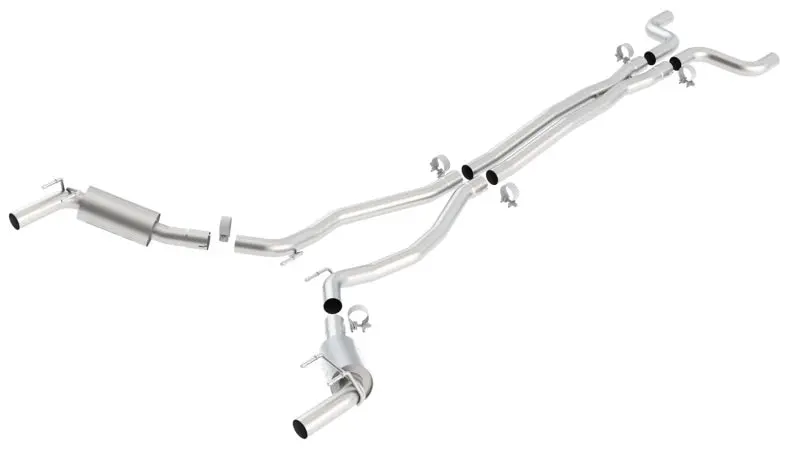 Borla 2010 Camaro 6.2L V8 S Type Catback Exhaust W/O Tips Works W/ Factory Ground Affects Package On 1