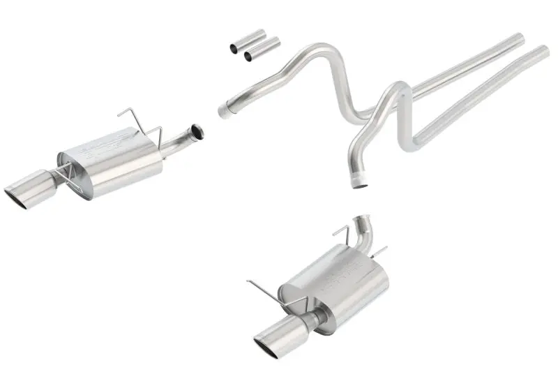 Borla 2011 Ford Mustang 3.7L 6Cyl 6Spd Rwd Ss S-Type Catback Exhaust 1