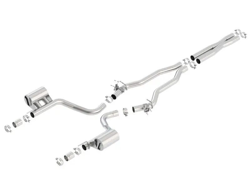 Borla 2015 Dodge Charger Hellcat 6.2L V8 Atak Catback Exhaust W/ Valves No Tips Factory Valance 1