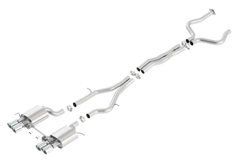 Borla 2016 Cadillac Ats-V 3.6L Twin Turbo Catback Exhaust 4In Tips Dual Split Rear Exit 1