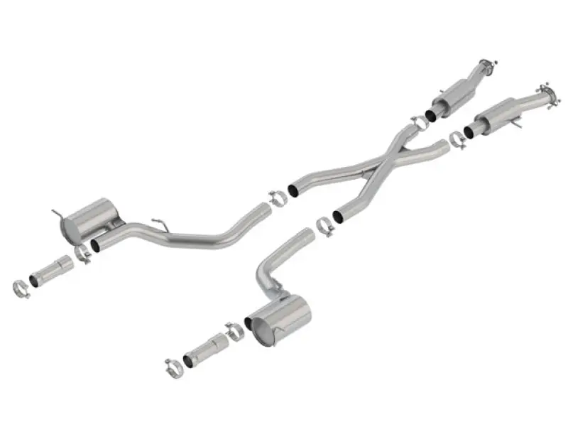 Borla 2018+ Jeep Grand Cherokee Trackhawk 6.2L V8 Awd 3In S-Type Catback Exhaust (Uses Factory Tips) 1