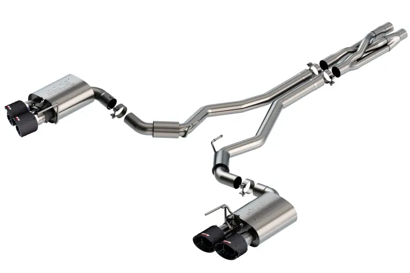 Borla 2020 Ford Gt500 5.2L At 3In Atak Catback Exhaust W/ Carbon Fiber Tips 1