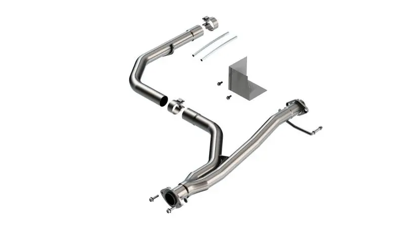 Borla 2021-2022 Toyota Tacoma 3.5L V6 T-304 Stainless Steel Y-Pipe - Brushed 1