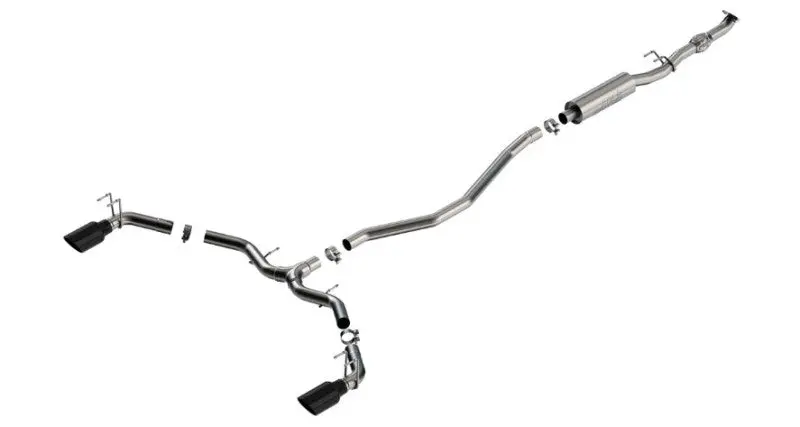 Borla 2023 Integra/22-23 Civic Si 1.5L 4 Cyl. Mt Fwd 4Dr 2.50In S-Type Catback Exhaust Black Chrome 1