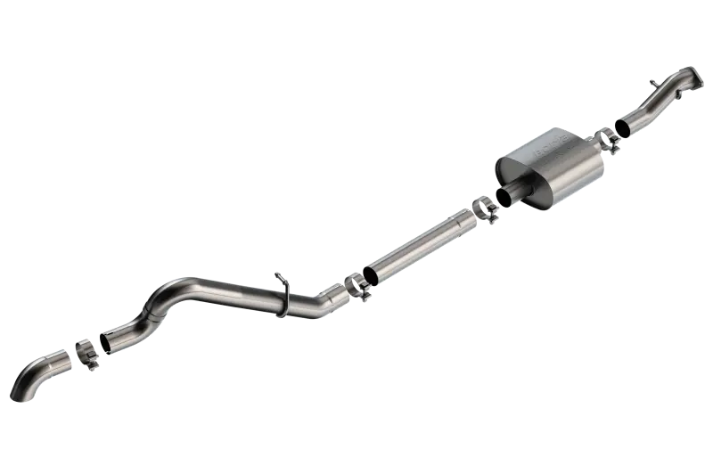 Borla 21-22 Ford Bronco 2.3L 2Dr/4Dr T-304 Stainless Steel Cat-Back Touring Exhaust - Brushed 1