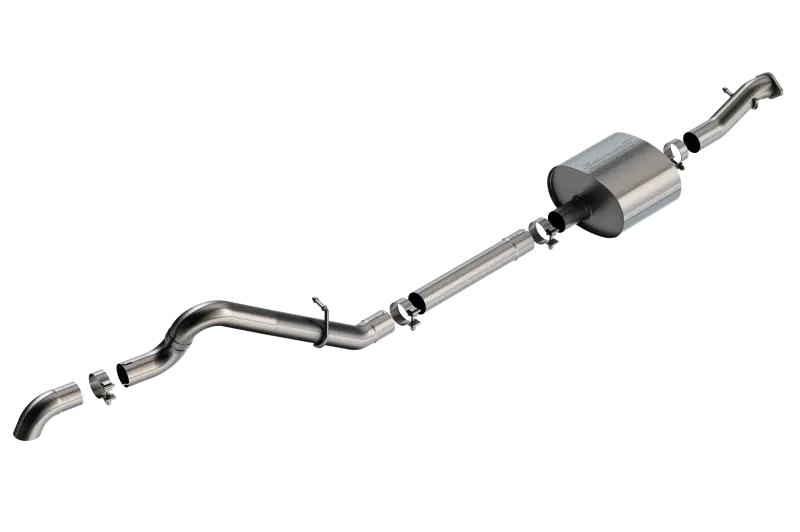 Borla 21-22 Ford Bronco 2.7L 2Dr/4Dr T-304 Stainless Steel Cat-Back S-Type Exhaust - Brushed 1