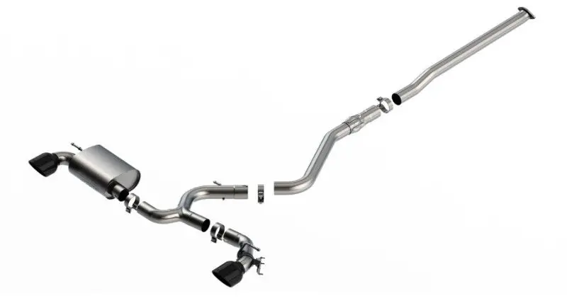 Borla 22-23 Hyundai Kona N 2.0L 4 Cyl. Turbo At/Mt Atak Catback Exhaust Black Chrome 1