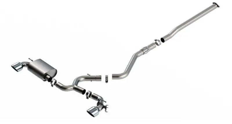 Borla 22-23 Hyundai Kona N 2.0L 4 Cyl. Turbo At/Mt Atak Catback Exhaust Bright Chrome 1
