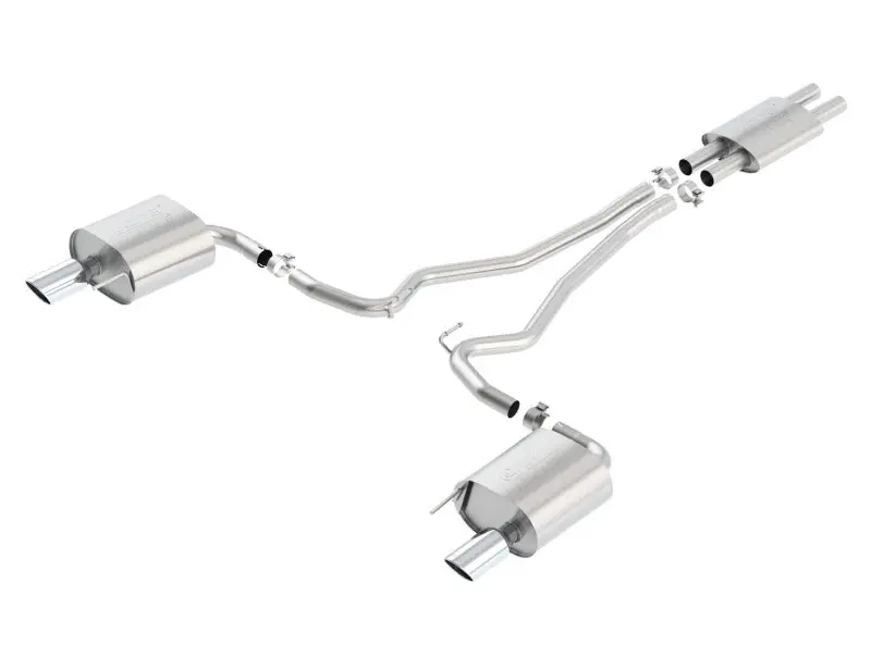 Borla Atak Cat Back 15 Ford Mustang 3.7L V6 Mt/At 2.25In Pipe 4In Single Round Rolled Tips 2