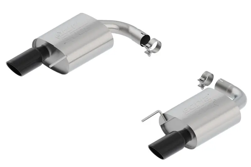 Borla Atak S Rear Section 15-17 Ford Mustang Gt 5.0L V8 Mt/At 2.5In Pipe 4In Tip (Black Chrome) 1