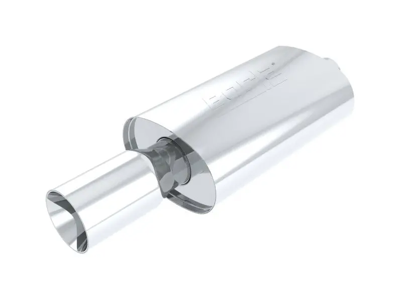 Borla Boomer Blow Torch Muffler Oval 2-1/4In X 4In Side Round Out 2