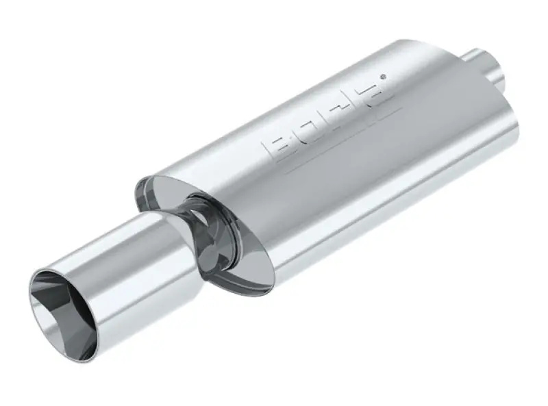 Borla Boomer Muffler Thumper Oval 2-1/4In In 4In Side Rount Out 2