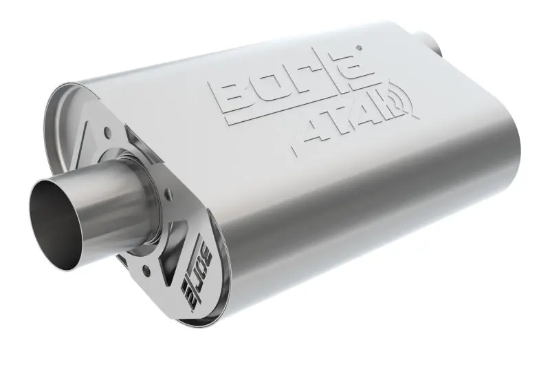 Borla Cratemuffler Big Block Mopar 383/413/426/440 2.5In Offset/Center 14Inx4.35Inx9in Oval Muffler 1