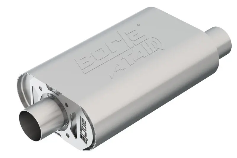 Borla Cratemuffler Sbc Hot 350/383 2.5 Inch Offset/Center 14In X 4.35In X 9In Oval Atak Muffler 2
