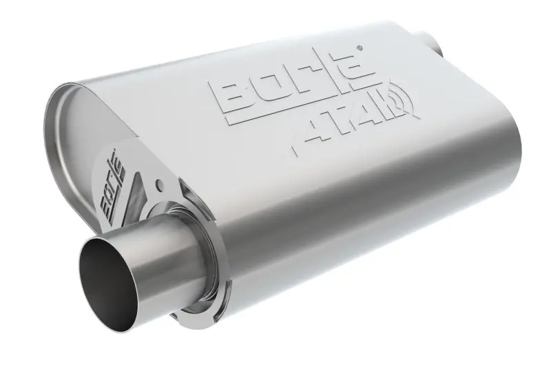 Borla Cratemuffler Sbc Hot 350/383 3Inch Offset/Offset 14In X 4.35In X 9In Oval Muffler 2