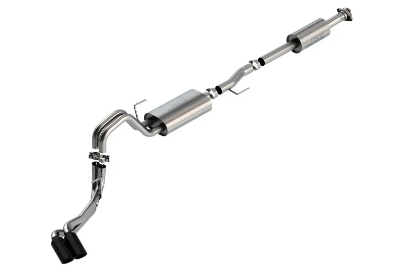Borla F-150 2021 2.7L/3.5L 4Dr Cc Sb Ec Stb Lar/Kingr/Plnm/Ltd 3/2.25 Dse Cb Touring Blk Chr Tips 1