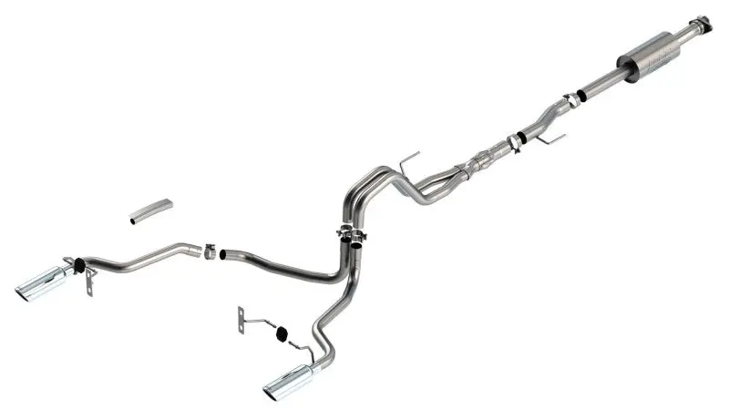Borla F-150 2021 5.0L 4Dr Cc Sb Ec Stb Lariat/Kr/Platinum/Ltd 3/2.25 Sre Cat-Back Atak Chr Tips 2