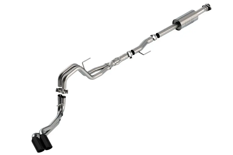Borla F-150 2021 5.0L 4Dr Cc Sb Ec Stb Lariat/Kr/Platnm/Ltd 3/2.25 Dse Cat-Back Atak Black Chr Tips 1