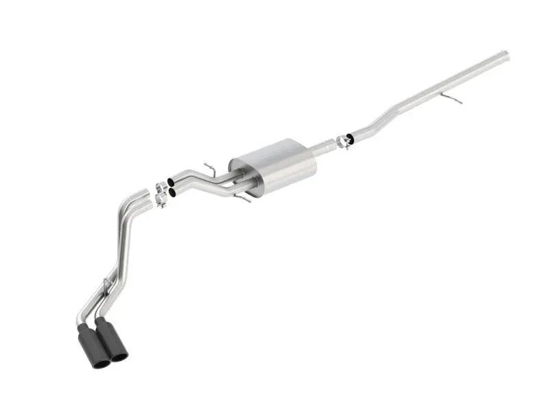 Borla S-Type Cat-Back 14-15 Sierra 1500 Std Bed/Cc Short Bed 143.5In Wb Side Exit Exhaust Black Tips 1