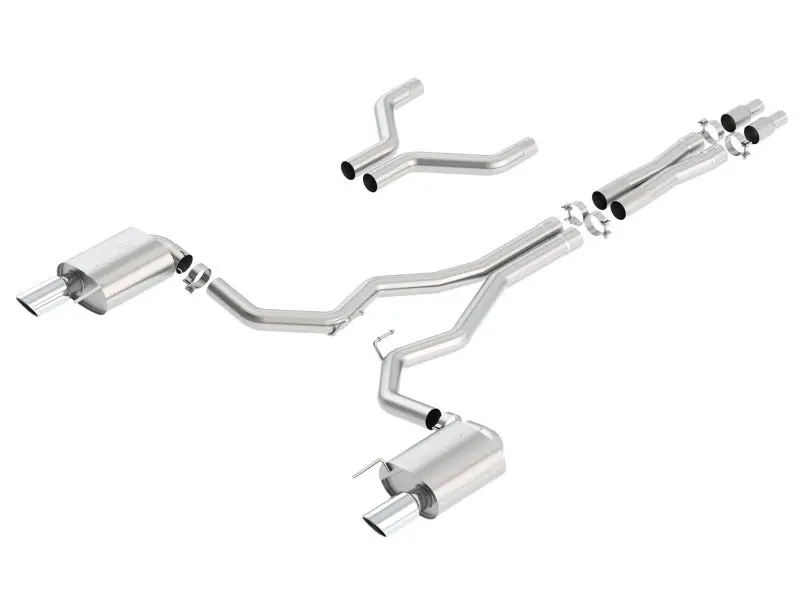 Borla S-Type Cat-Back 15-17 Ford Mustang Gt 5.0L V8 Mt/At 3In Pipe 4In Tip 1