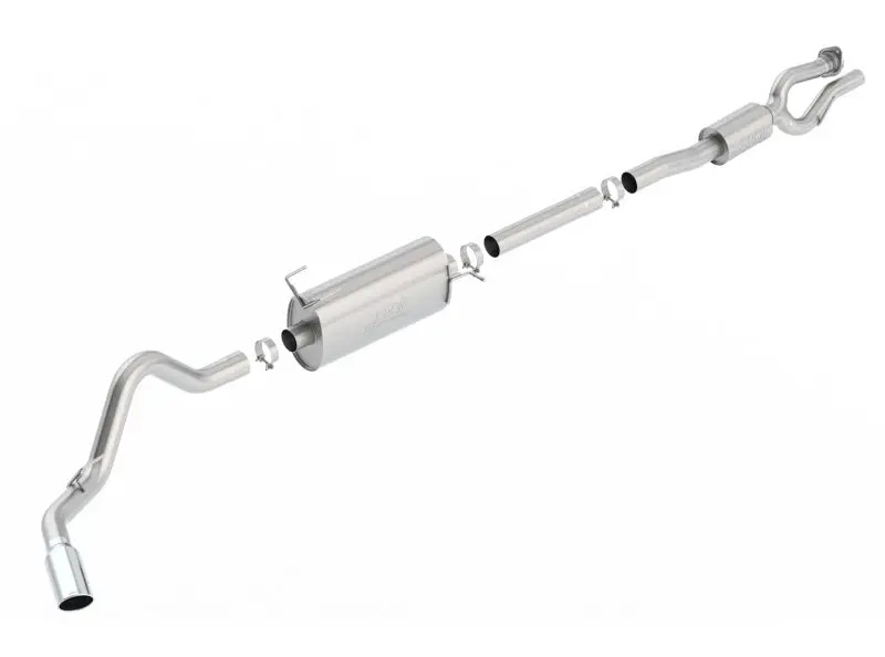 Borla S-Type Cat-Back 17-19 Ford F-250/350 Super Duty Side Exit Exhaust - 5In Tip (Gas Only) 1