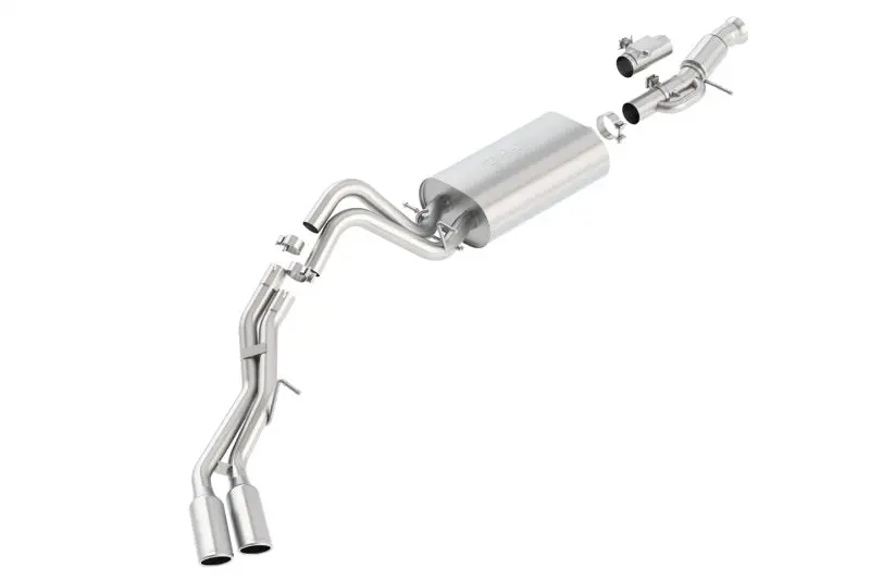 Borla Touring Cat Back 15-16 Gmc Denali 6.2L V8 2.75In, 2.25In Dual Same Side Exit 4In Tips Exhaust 1