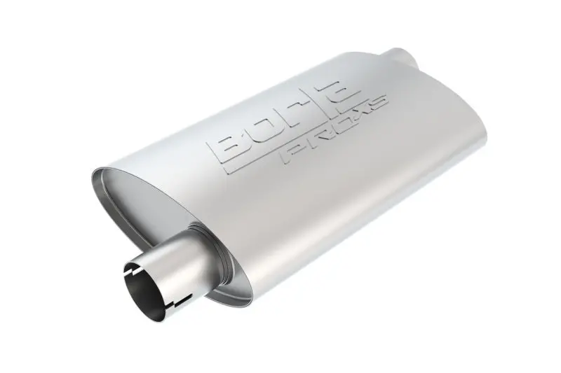 Borla Universal Pro-Xs Oval 2.25In Inlet / Outlet Offset Notched Muffler 2