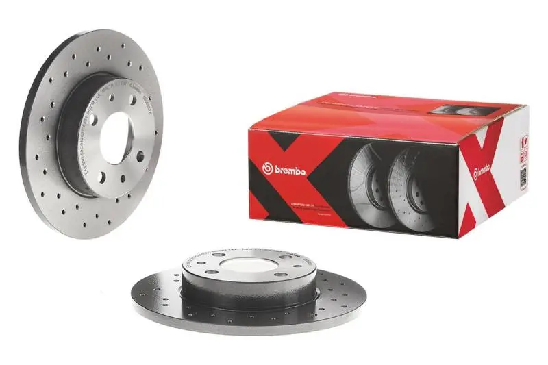 Brembo 13-16 Porsche Boxster/14-16 Cayman Front Drilled Uv Coated Rotor 1