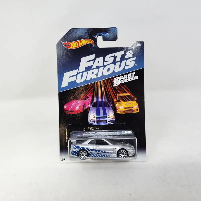 Brian's Nissan Skyline Gt-R (R34) * Hot Wheels 2 Fast 2 Furious Movie 1