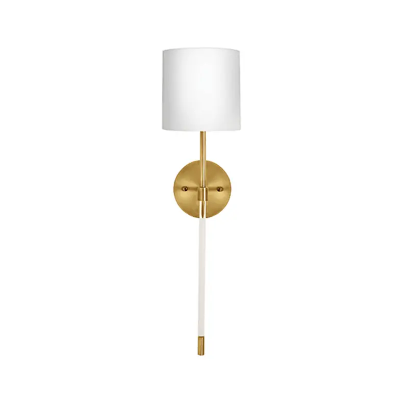 Bristow Modern Torch Sconce Antique Brass And Acrylic 1