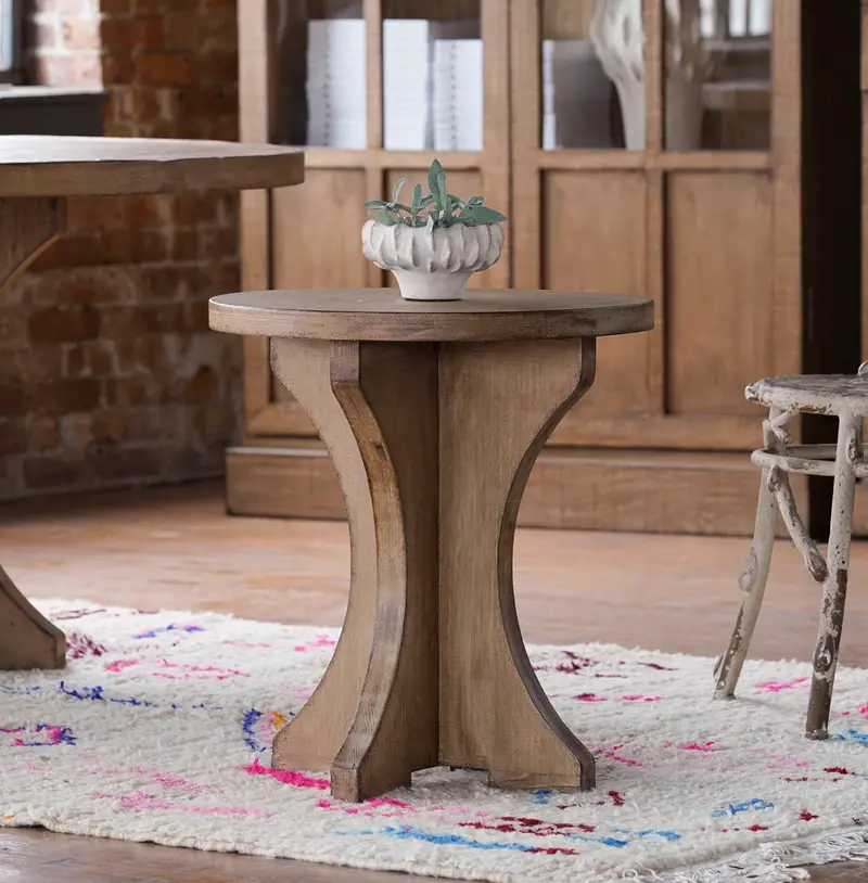 Brutus Pine Side Table - Matthew Izzo Collection 2