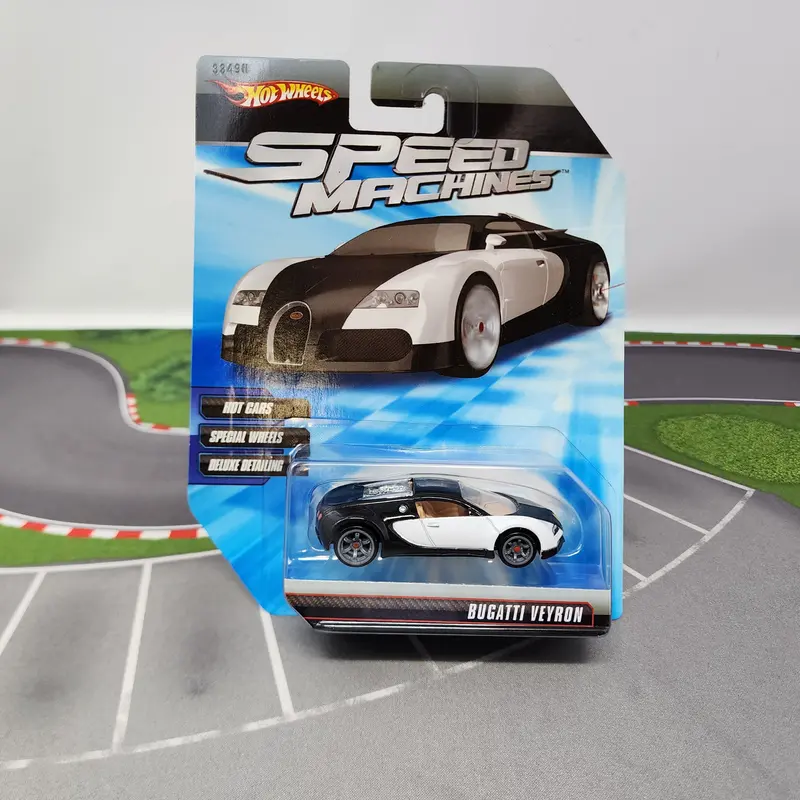Bugatti Veyron * Black/White * Hot Wheels Speed Machines 1